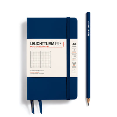 Leuchtturm Pocket A6 Dotted Notebook - Navy
