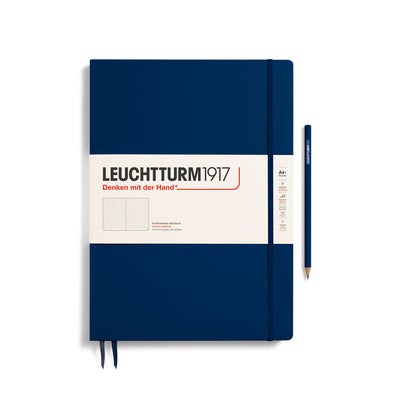 Leuchtturm Master Slim A4+ Dotted Notebook - Navy
