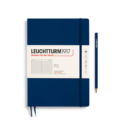 Leuchtturm Softcover Composition B5 Ruled Notebook - Navy