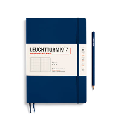 Leuchtturm Softcover Composition B5 Dotted Notebook - Navy