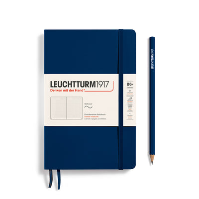 Leuchtturm Softcover Paperback B6+ Dotted Notebook - Navy
