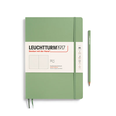 Leuchtturm Softcover Composition B5 Dotted Notebook - Sage
