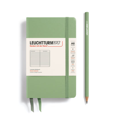 Leuchtturm Pocket A6 Ruled Notebook - Sage