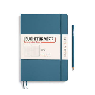 Leuchtturm Softcover Composition B5 Dotted Notebook - Stone Blue