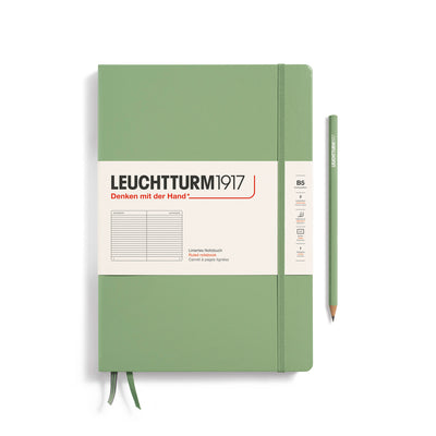 Leuchtturm Composition B5 Ruled Notebook - Sage
