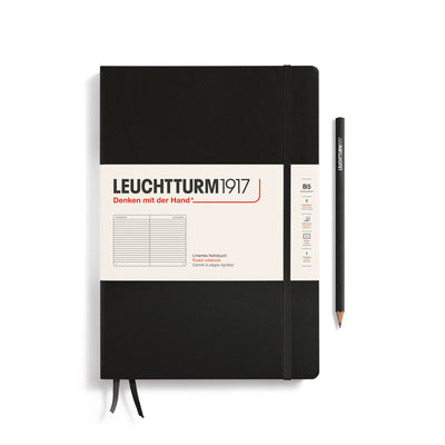 Leuchtturm Composition B5 Ruled Notebook - Black