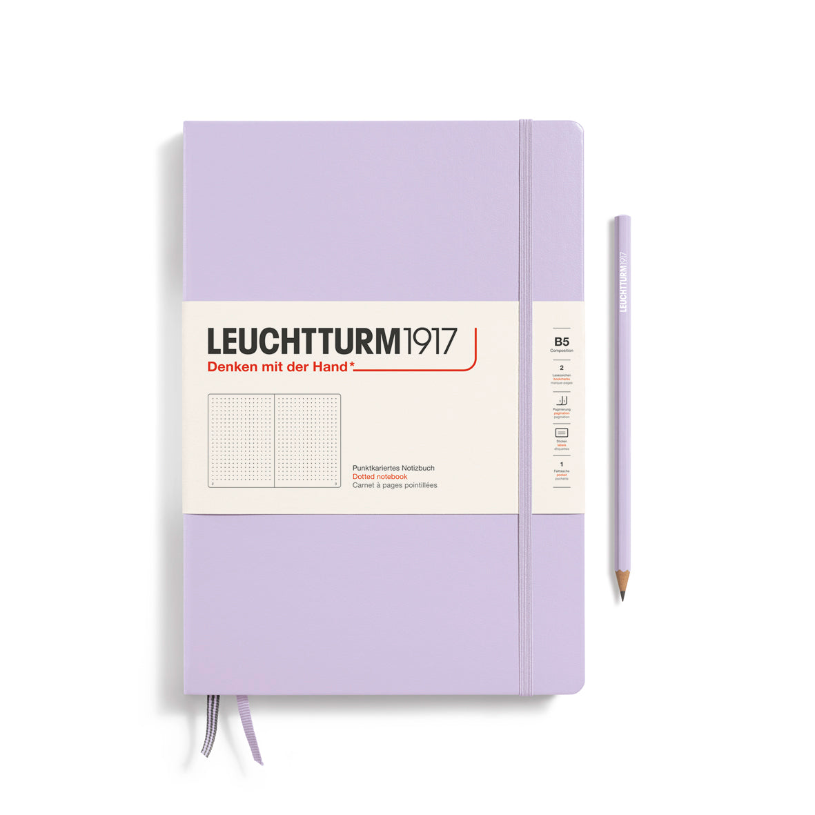 Leuchtturm Composition B5 Dotted Notebook - Lilac