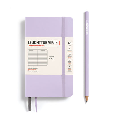 Leuchtturm Softcover Pocket A6 Ruled Notebook - Lilac