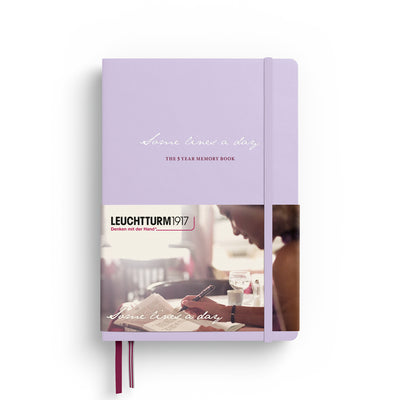 Leuchtturm Some Lines a Day 5 Year Memory Notebook - Lilac