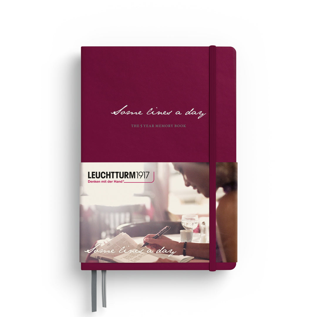 Leuchtturm Some Lines a Day 5 Year Memory Notebook - Port Red – Truphae
