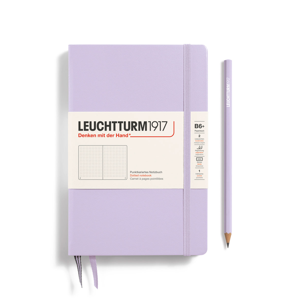 Leuchtturm Paperback B6+ Dotted Notebook - Lilac