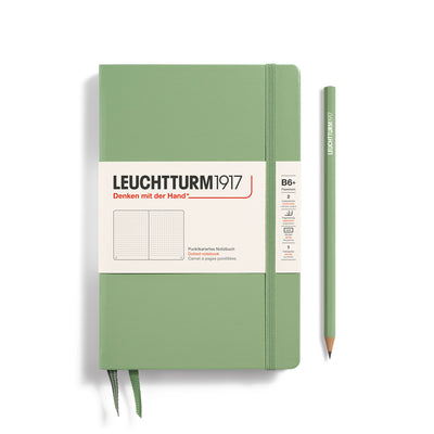 Leuchtturm Paperback B6+ Dotted Notebook - Sage