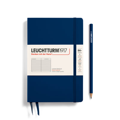 Leuchtturm Paperback B6+ Ruled Notebook - Navy