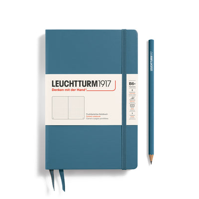 Leuchtturm Paperback B6+ Dotted Notebook - Stone Blue