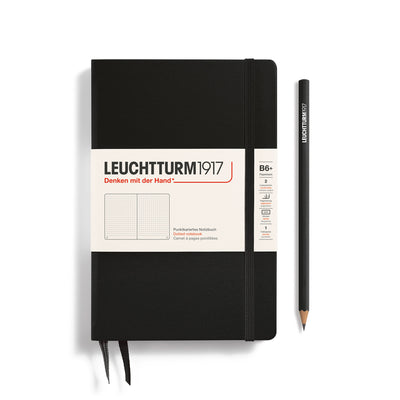 Leuchtturm Paperback B6+ Dotted Notebook - Black