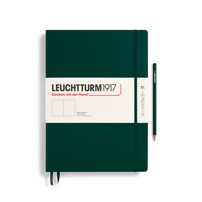 Leuchtturm Master Classic A4+ Plain Notebook - Forest Green