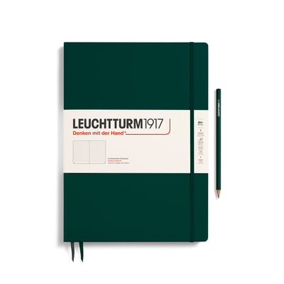 Leuchtturm Master Slim A4+ Dotted Notebook - Forest Green