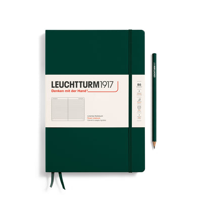Leuchtturm Composition B5 Ruled Notebook - Forest Green