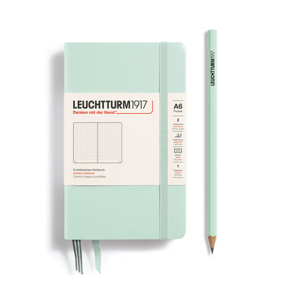 Leuchtturm Pocket A6 Dotted Notebook - Mint Green