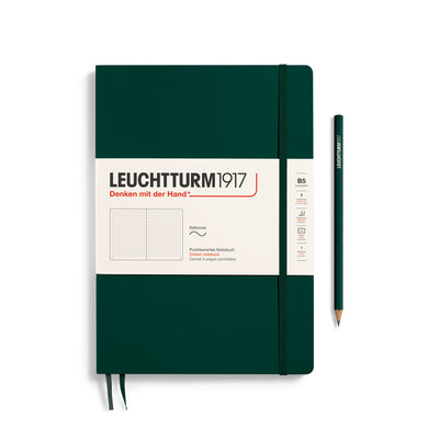 Leuchtturm Softcover Composition B5 Dotted Notebook - Forest Green