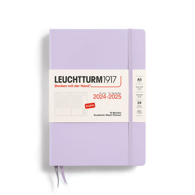 Leuchtturm A5 18 Months Academic Week Planner - Lilac