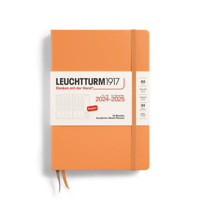 Leuchtturm A5 18 Months Academic Week Planner - Apricot