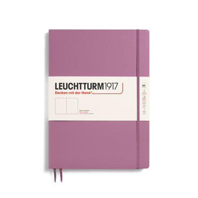 Leuchtturm Master Slim A4+ Plain Notebook - Dusty Rose
