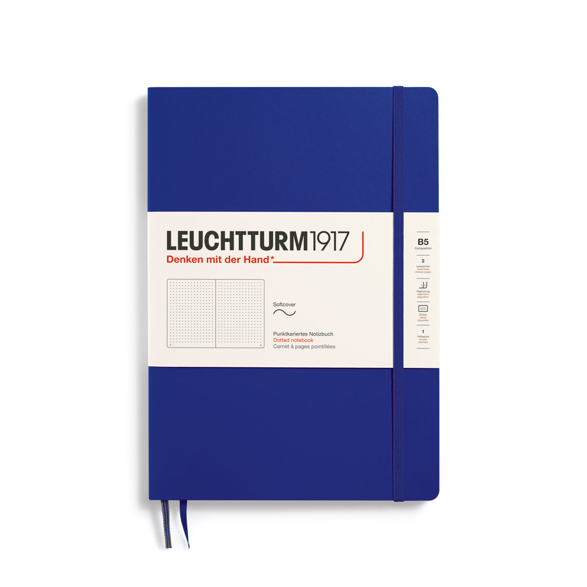 Leuchtturm Softcover Composition B5 Dotted Notebook - Ink