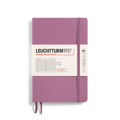 Leuchtturm Softcover Paperback B6+ Ruled Notebook - Dusty Rose