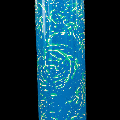 A detail shot of the pattern on the AP Limited Editions Urushi Lacquer Art Fountain Pen - Blue Bliss.