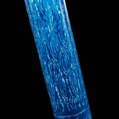 A detail shot of the pattern on the AP Limited Editions Urushi Lacquer Art Fountain Pen - Midnight.