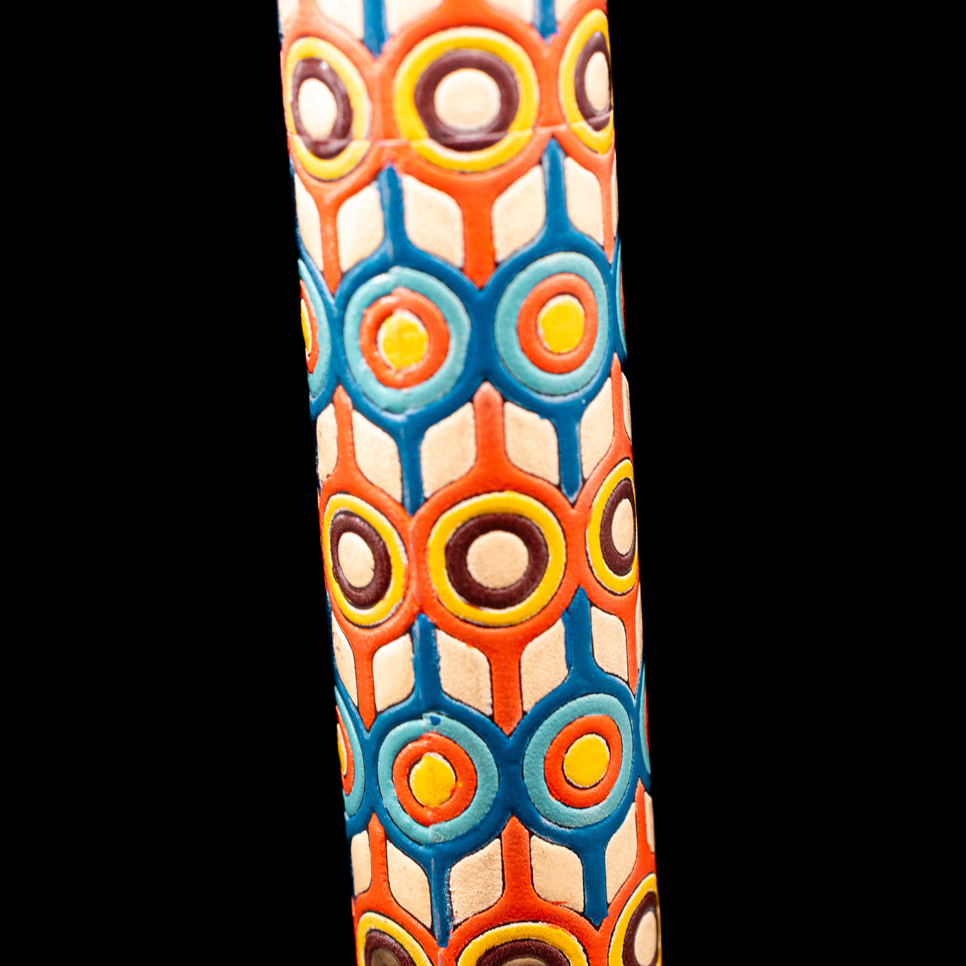 A zoomed-in view of the detailed orbs on the body of the AP Limited Editions Writer Maki-e Fountain Pen - Orbit.