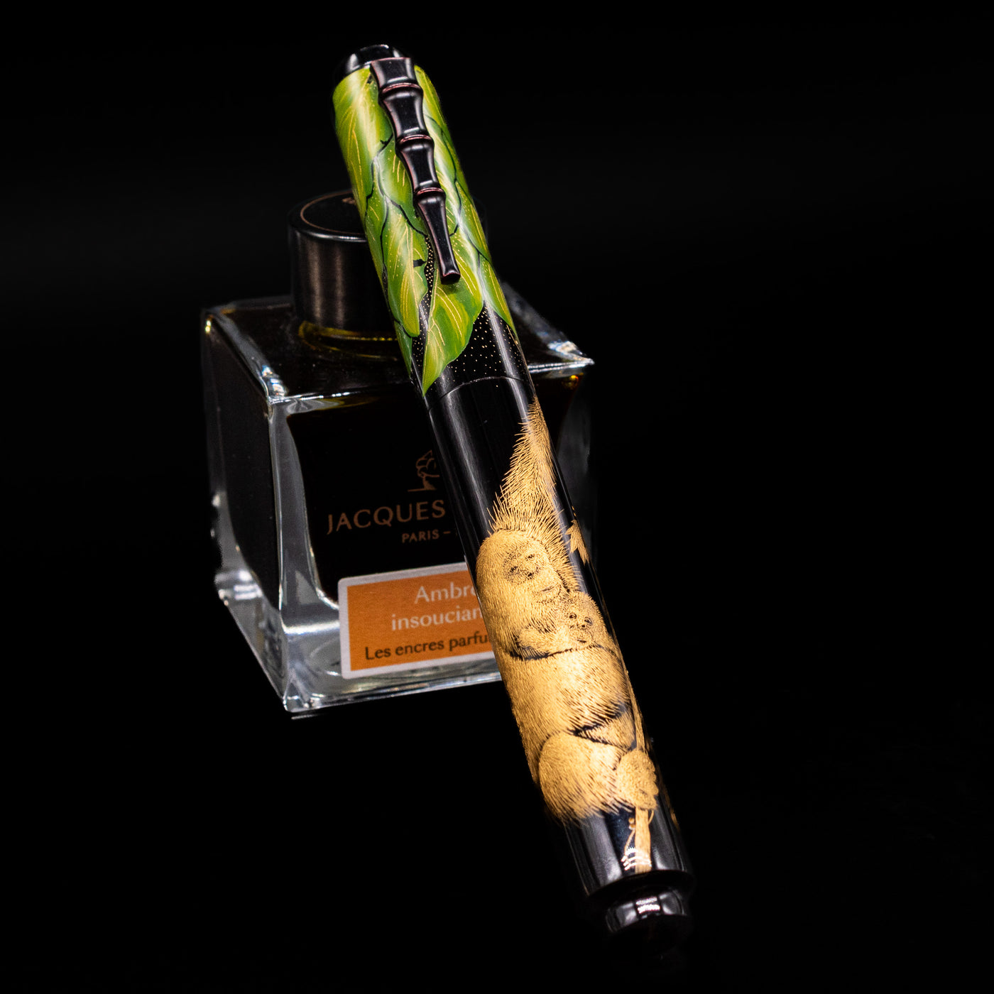 Chimp Pen Ink AP Limited Editions Chimpanzee Maki-e & Chinkin Fountain Pen – Truphae