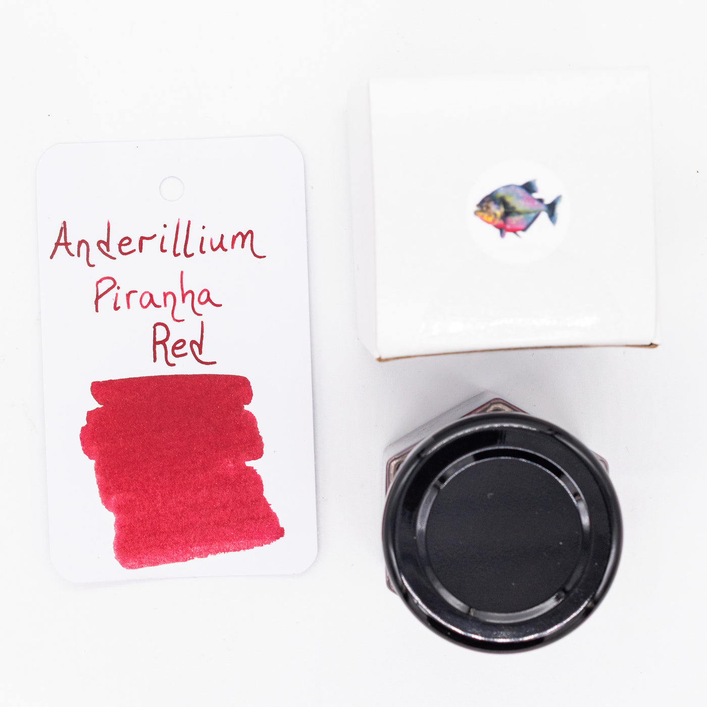 Anderillium Ink Bottle Piranha Red american made
