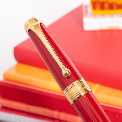 Aurora 1997 Limited Edition Italian Flag Red Fountain Pen cap