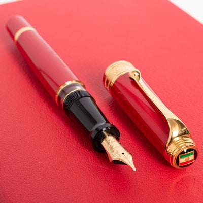 Aurora 1997 Limited Edition Italian Flag Red Fountain Pen rare