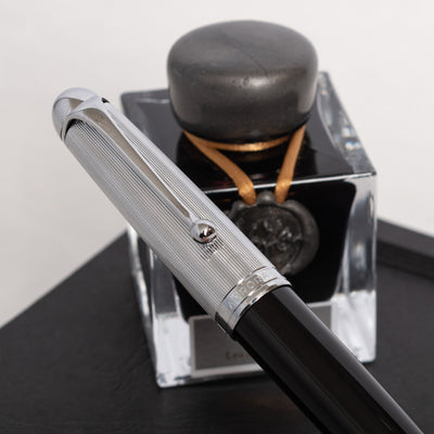 Aurora 88 Black Resin & Chrome Fountain Pen cap