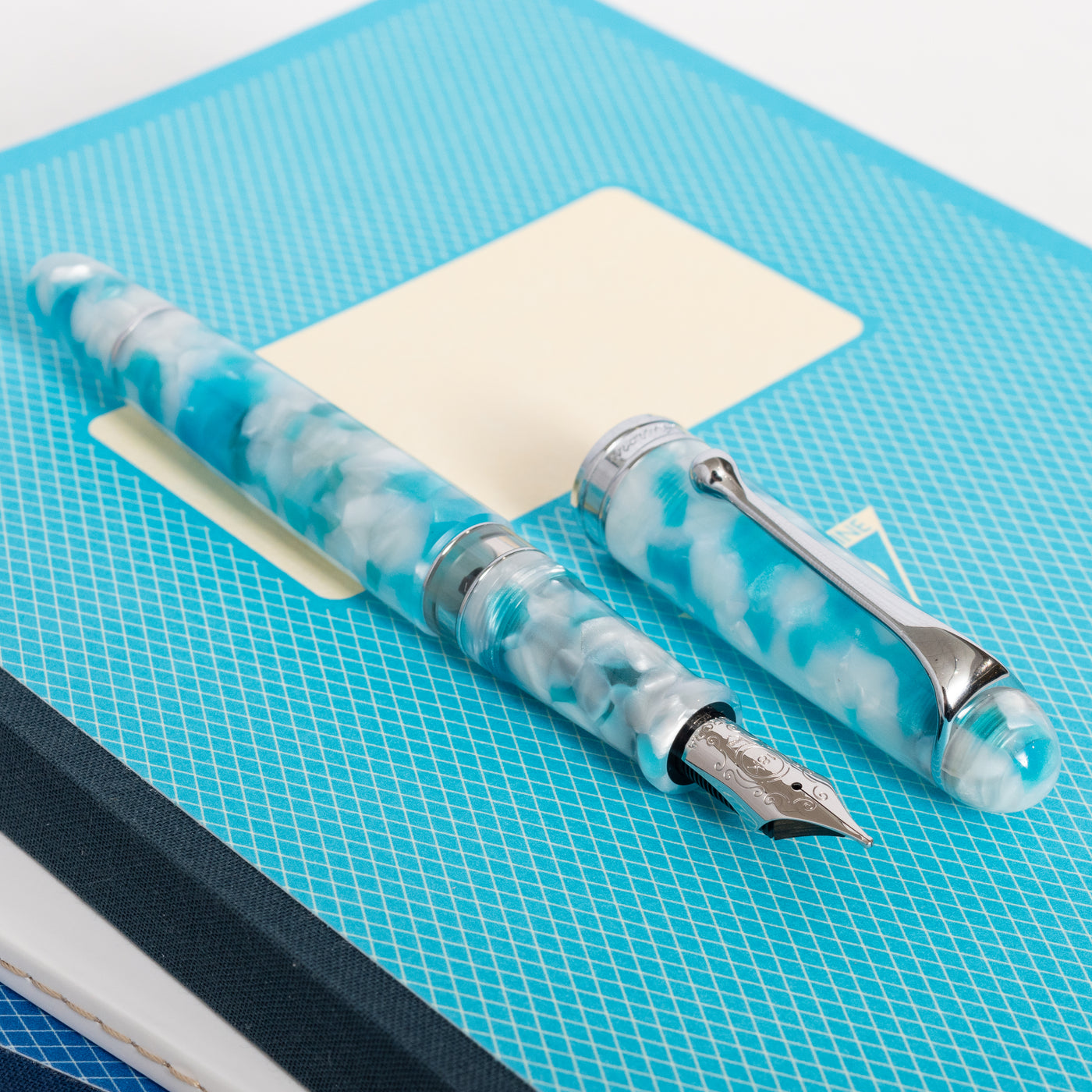 Aurora 888 Ortigia Fountain Pen Turquoise Blue