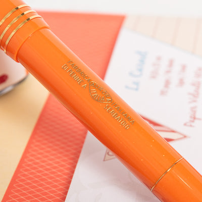Aurora Internazionale Orange Limited Edition Fountain Pen engraving