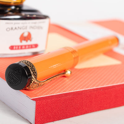 Aurora Internazionale Orange Limited Edition Fountain Pen cap top