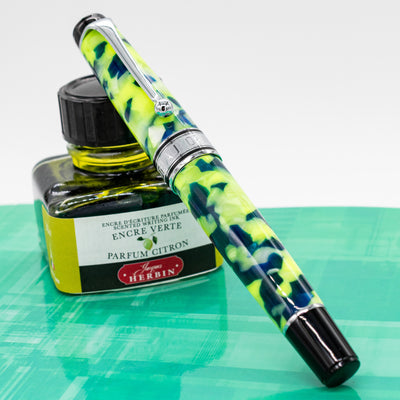 Aurora Optima 365 Fountain Pen - Fluo capped