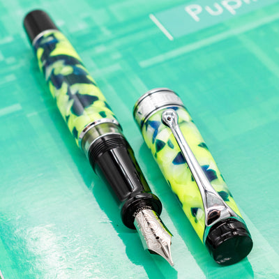 Aurora Optima 365 Fountain Pen - Fluo chrome trim