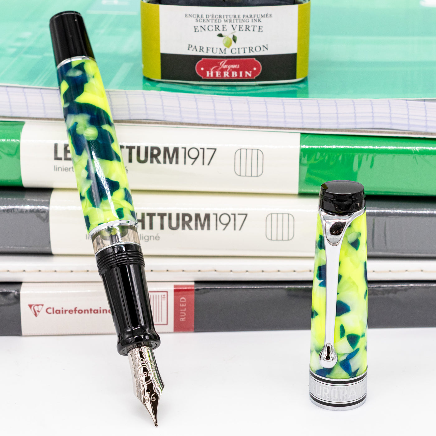 Aurora Optima 365 Fountain Pen - Fluo