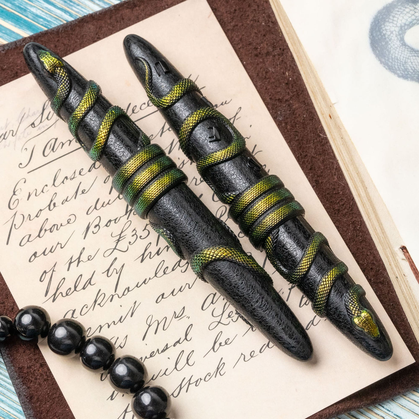 BENU Bamboo Viper Fountain Pen capped