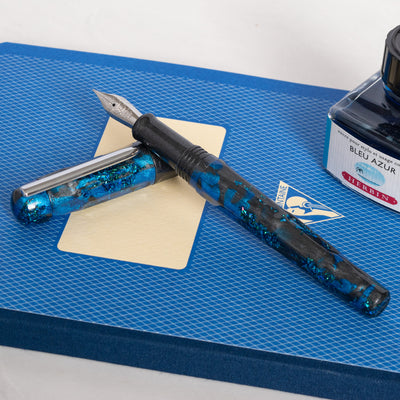 BENU Talisman Hawk's Eye Fountain Pen blue