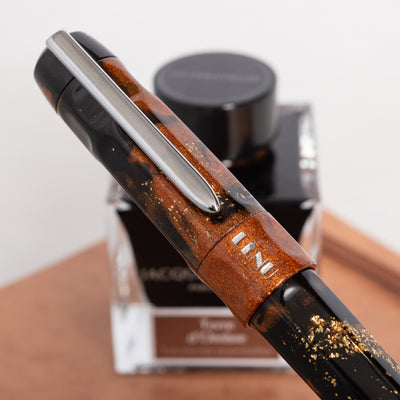 BENU Talisman Tiger's Eye Fountain Pen clip