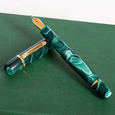 Bexley Poseidon Magnum II Green Seas Fountain Pen swirl