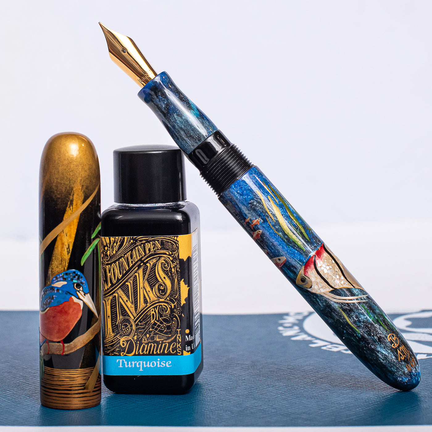 Bottegando Kingfisher & Fish Fountain Pen – Truphae