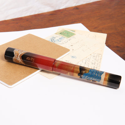 Bottegando Melancholy Maki-e Fountain Pen Capped