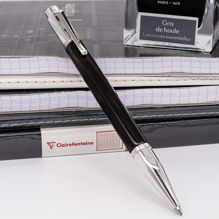 Caran d'Ache Varius Black Edition Ballpoint Pen - Zebu Horn